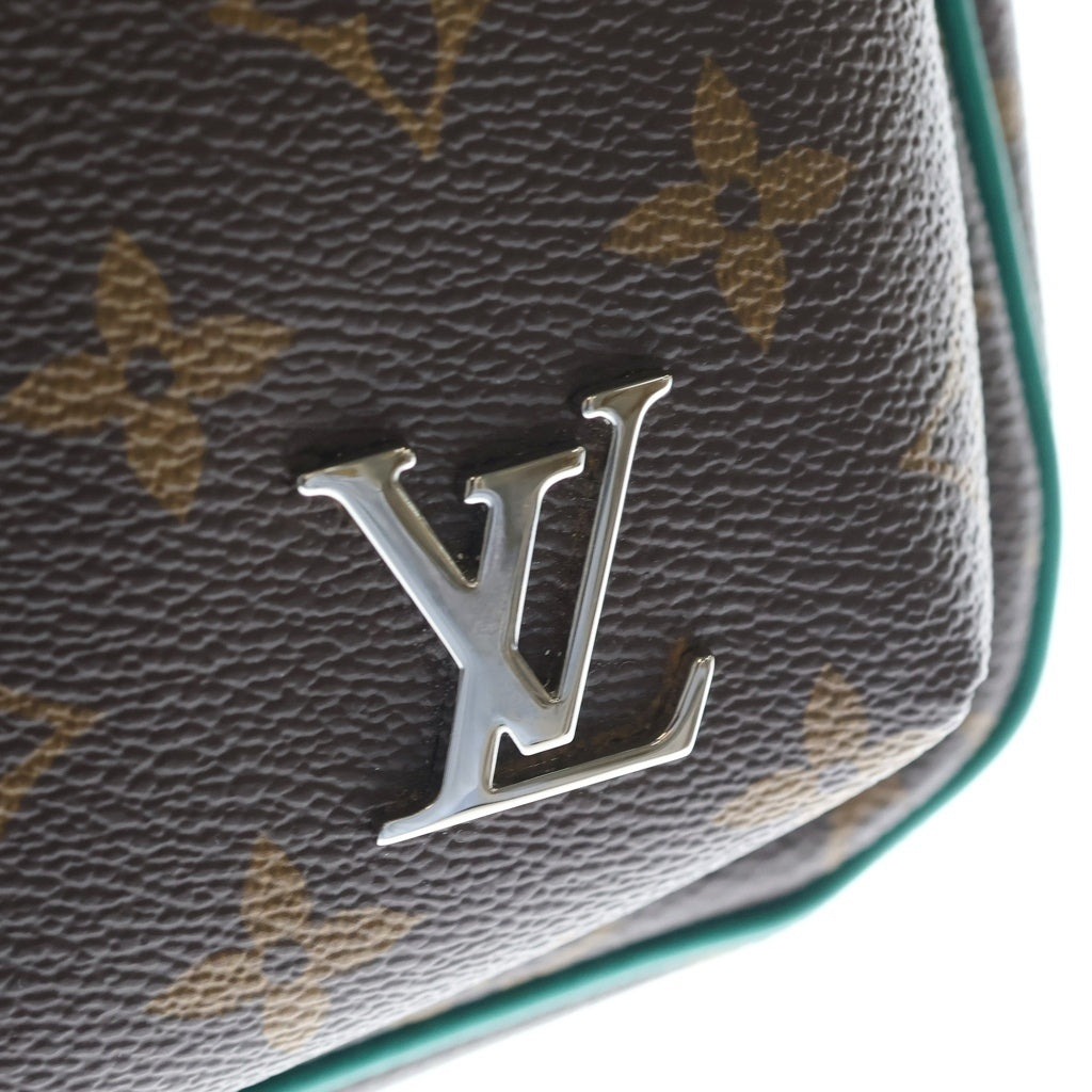 LOUIS VUITTON(ルイヴィトン) モノグラム マカサー アヴェニュー スリングバッグ PVC レザー ボディバッグ ショルダーバッグ M12734 ICタイプ ブラウン/グリーン