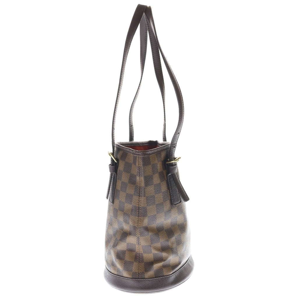 LOUIS VUITTON(ルイヴィトン) ダミエ エベヌ マレ ハンドバッグ ミニトートバッグ ブラウン レザー×PVC N42240 ゴールド金具 レディース