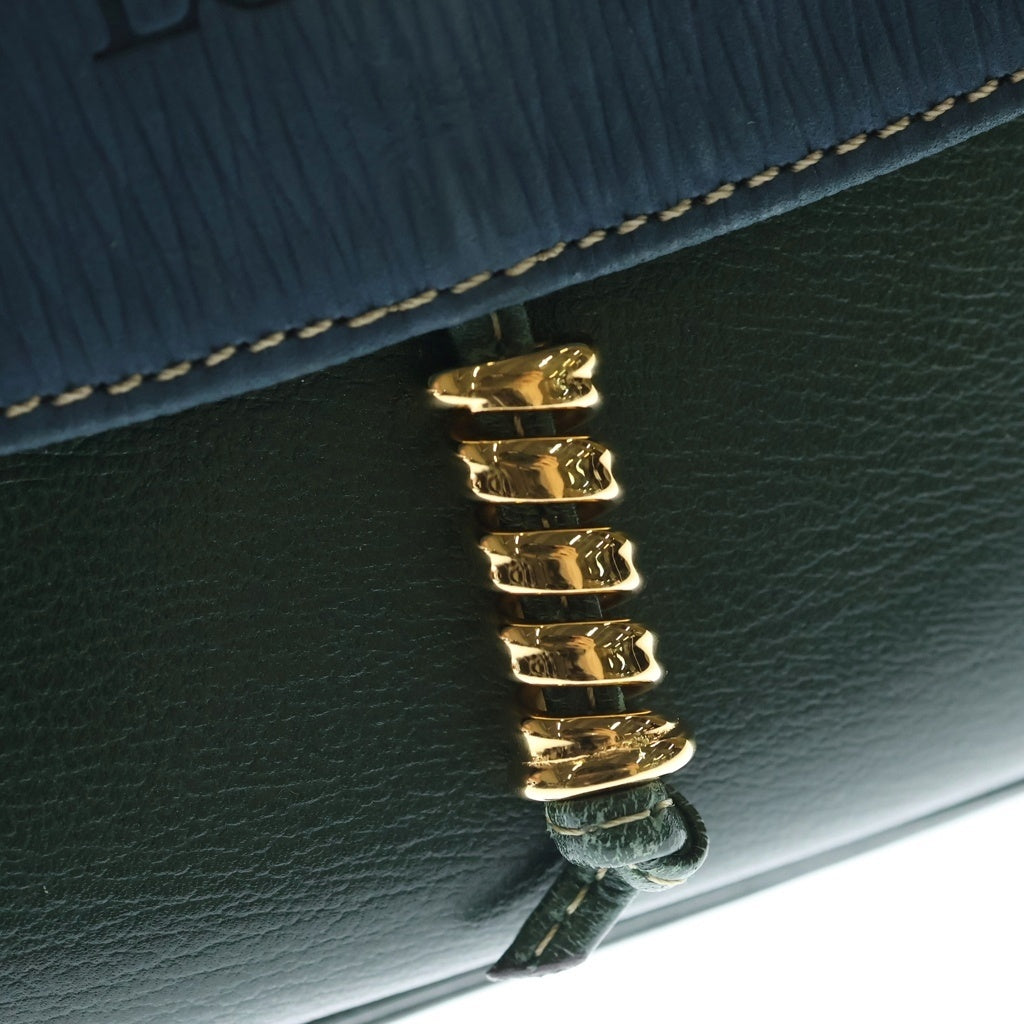 LOEWE(ロエベ) ベラスケス 2WAYバッグ ハンドバッグ ショルダーバッグ ブルー×グリーン レザー ゴールド金具 レディース