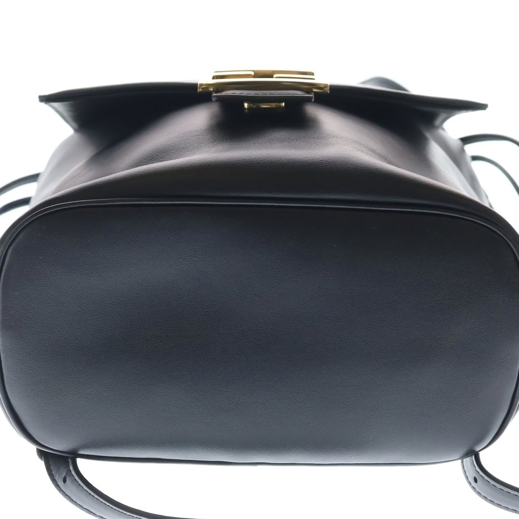 FENDI(フェンディ) バゲット FFロゴ バックパック リュックサック ブラック レザー 8BZ057AYJ1F0KUR ゴールド金具 レディース