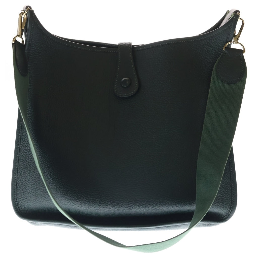 HERMES(エルメス) エヴリン1GM ショルダーバッグ グリーン トリヨン ゴールド金具 □I刻印 レディース