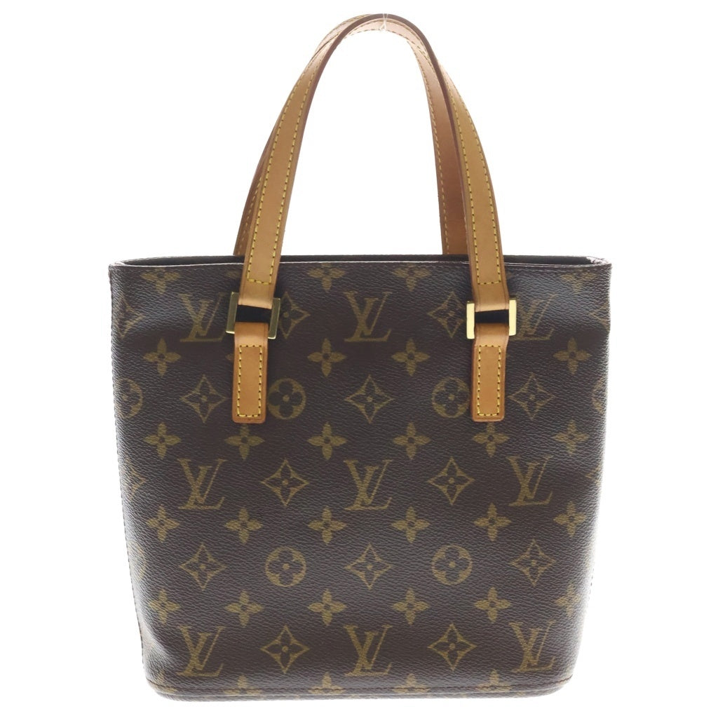 LOUIS VUITTON(ルイヴィトン) モノグラム ヴァヴァンPM ハンドバッグ ミニトートバッグ ブラウン レザー×PVC M51172 ゴールド金具 レディース