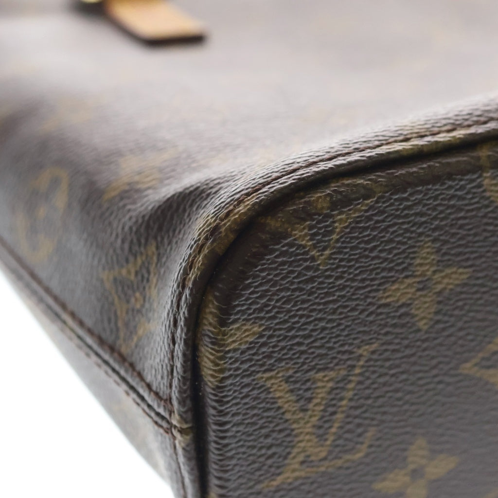 LOUIS VUITTON(ルイヴィトン) モノグラム ヴァヴァンPM ハンドバッグ ミニトートバッグ ブラウン レザー×PVC M51172 ゴールド金具 レディース