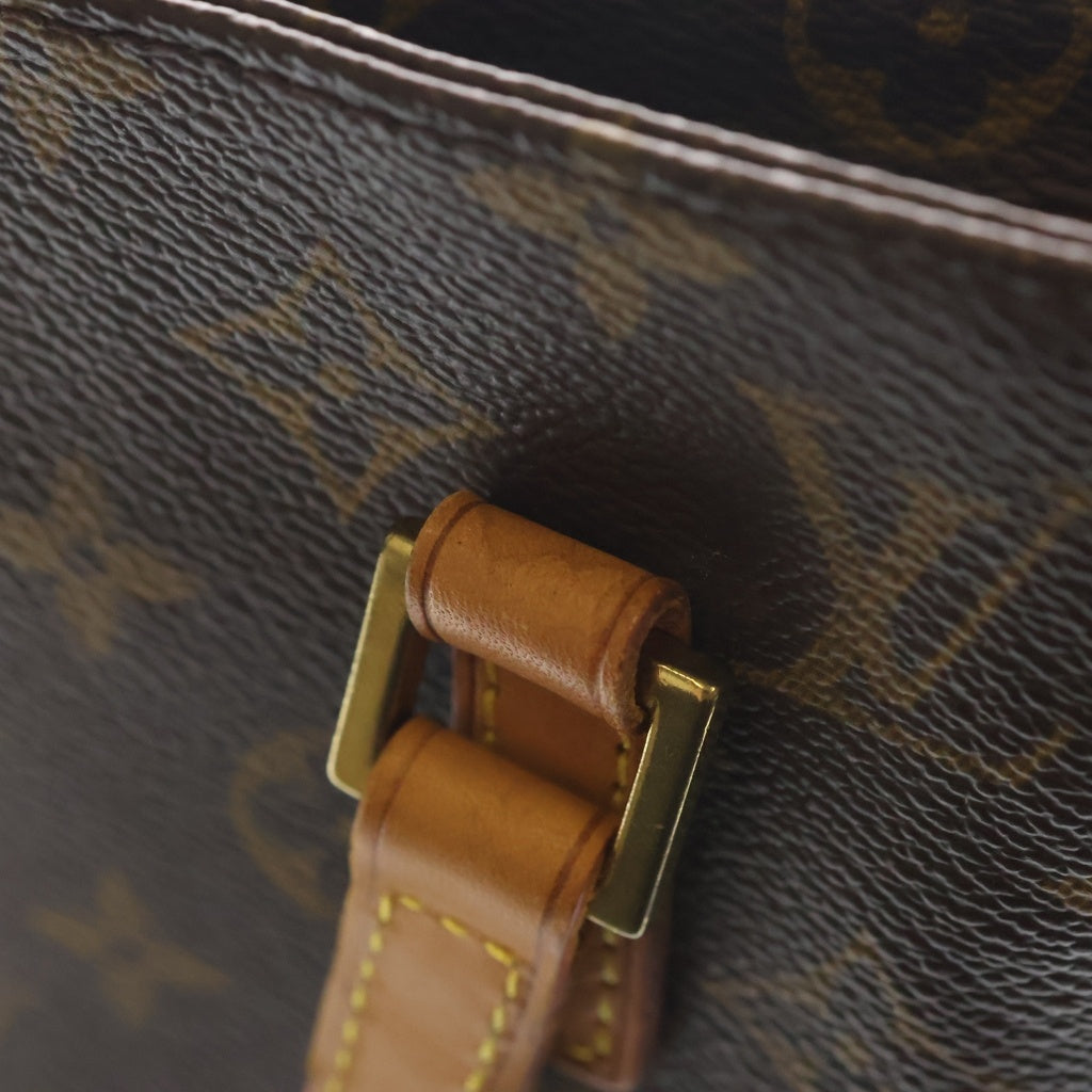 LOUIS VUITTON(ルイヴィトン) モノグラム ヴァヴァンPM ハンドバッグ ミニトートバッグ ブラウン レザー×PVC M51172 ゴールド金具 レディース