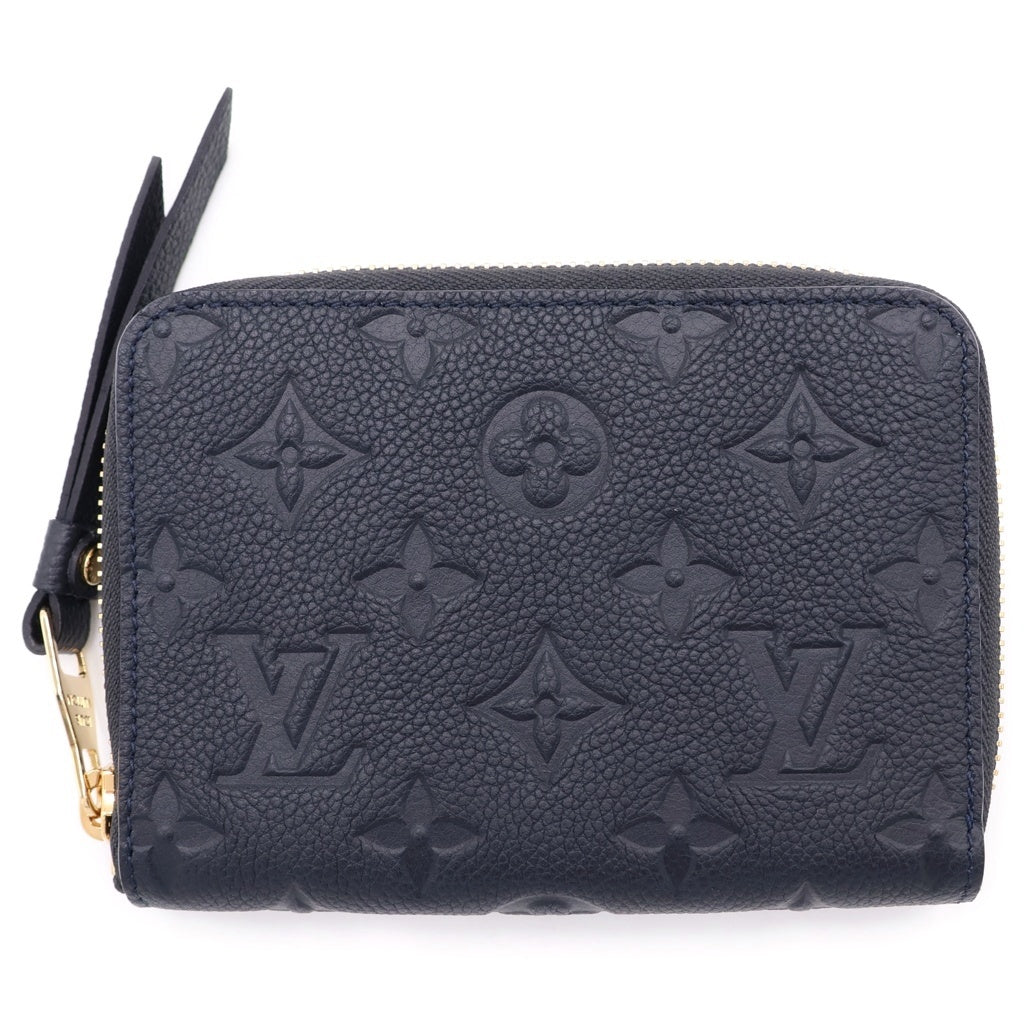 LOUIS VUITTON(ルイヴィトン) モノグラム アンプラント ポルトフォイユ スクレット コンパクト レザー ラウンドファスナー 二つ折り財布 コンパクトウォレット M93430 ブラック レディース