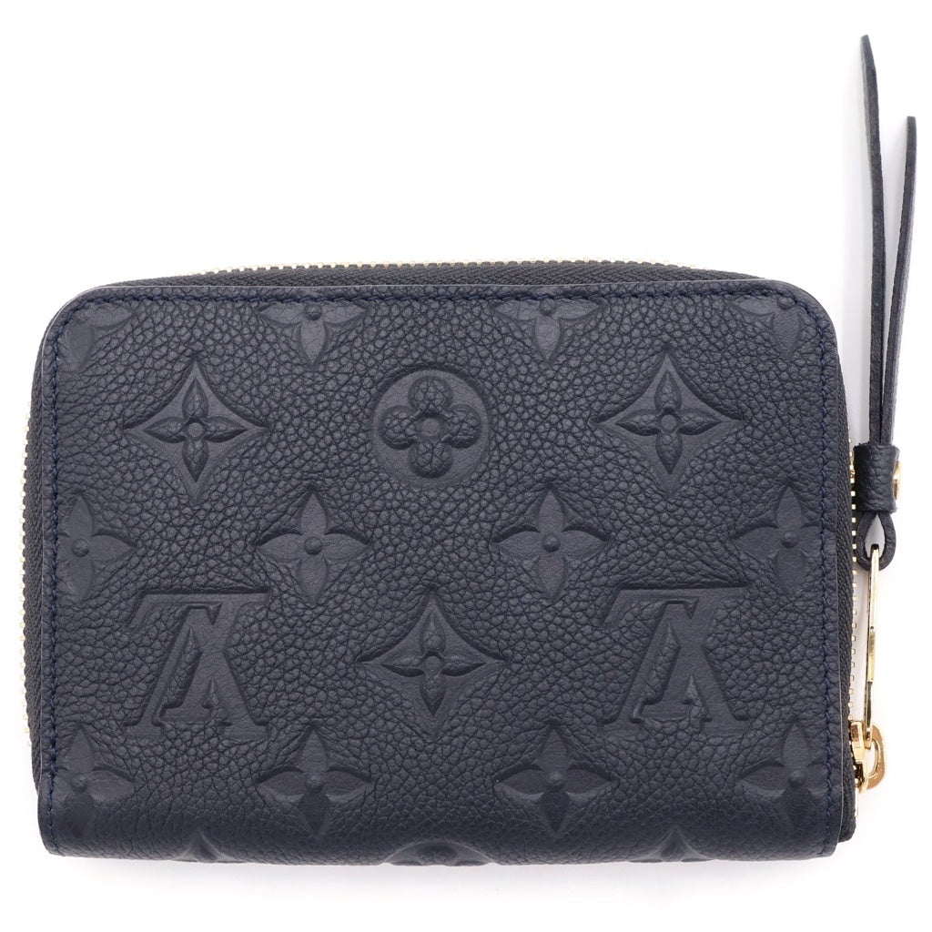 LOUIS VUITTON(ルイヴィトン) モノグラム アンプラント ポルトフォイユ スクレット コンパクト レザー ラウンドファスナー 二つ折り財布 コンパクトウォレット M93430 ブラック レディース