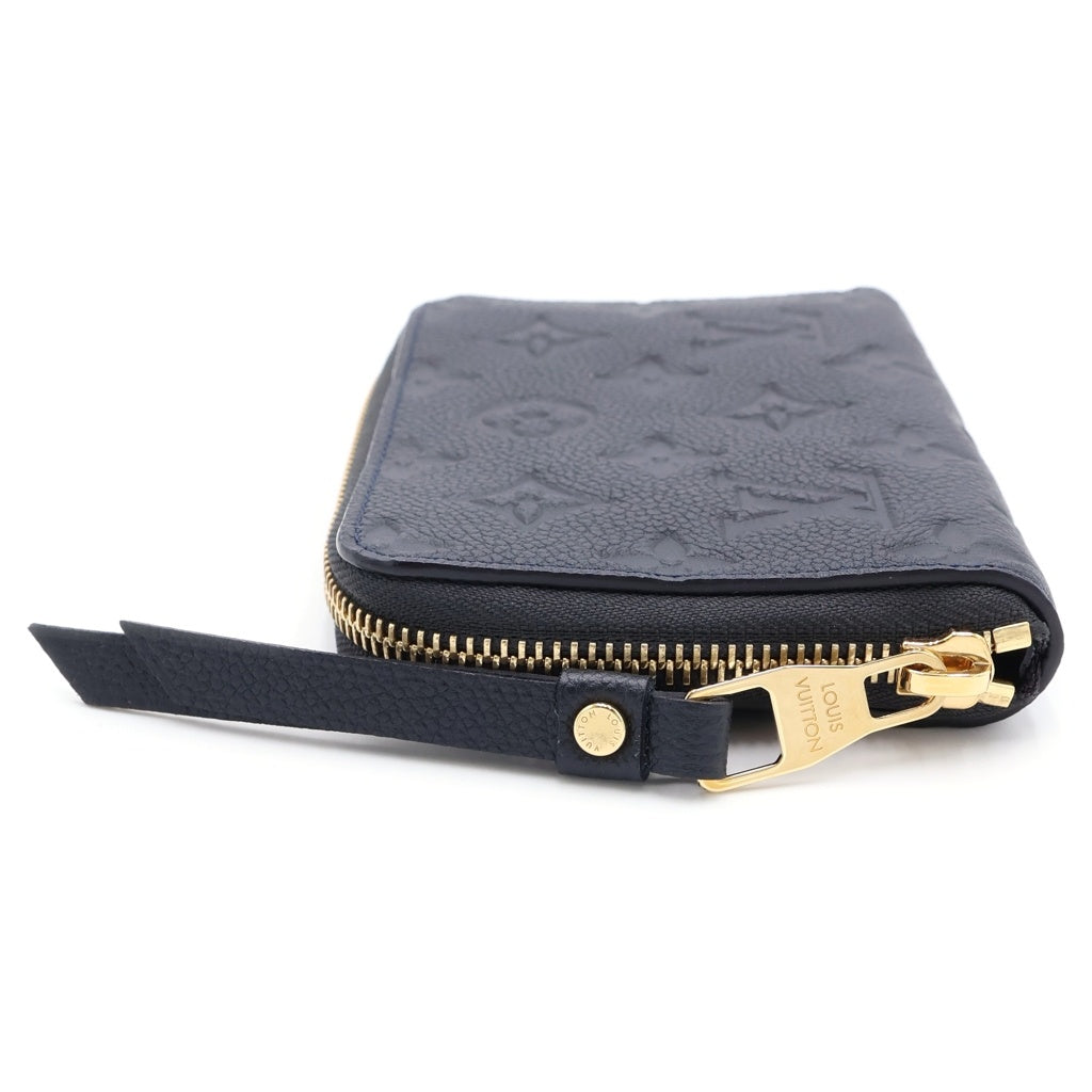 LOUIS VUITTON(ルイヴィトン) モノグラム アンプラント ポルトフォイユ スクレット コンパクト レザー ラウンドファスナー 二つ折り財布 コンパクトウォレット M93430 ブラック レディース