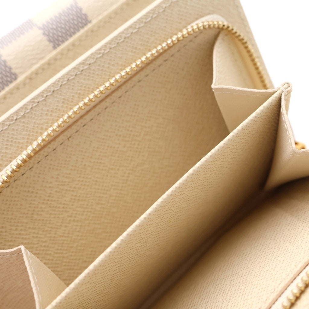 LOUIS VUITTON(ルイヴィトン) ダミエ アズール ポルトフォイユ ジョイ PVC レザー 三つ折り財布 コンパクトウォレット N60030 ホワイト系 レディース