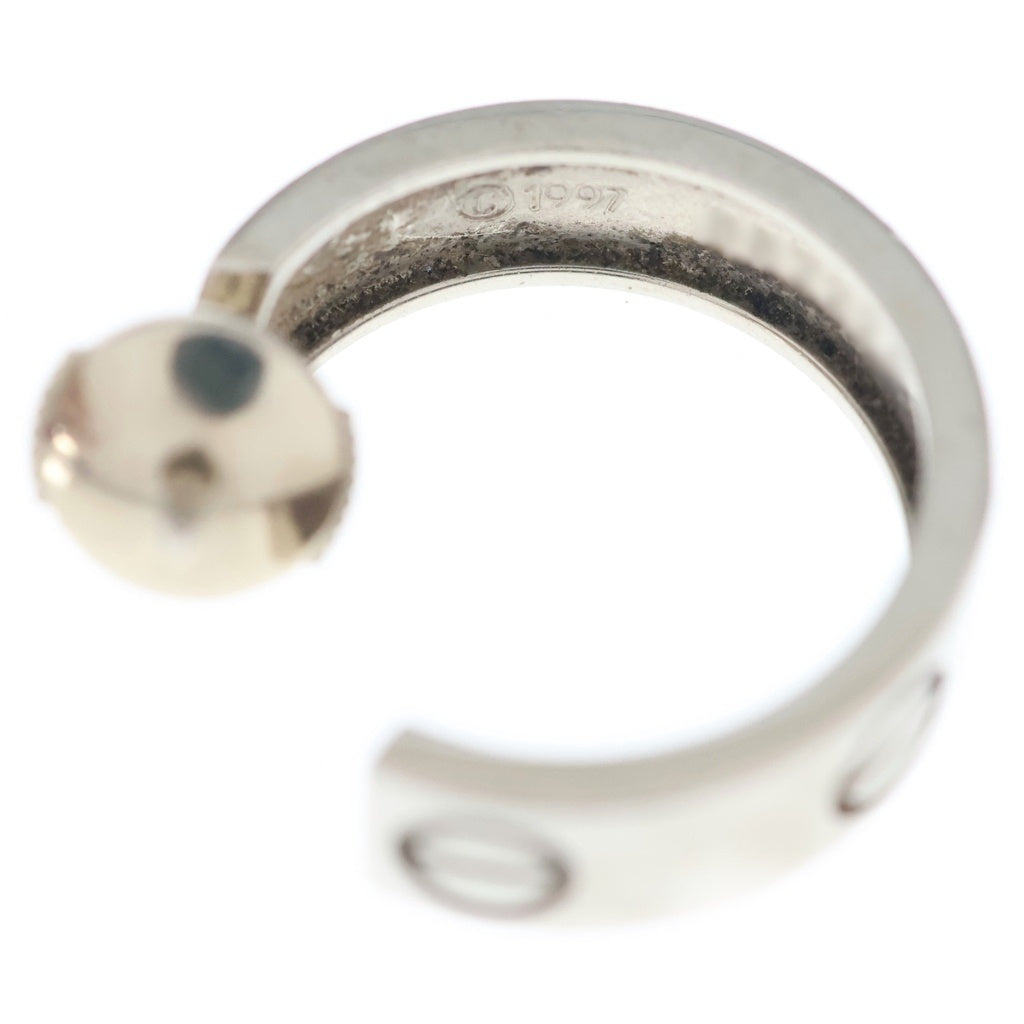 Cartier(カルティエ) ラブ フープ ピアス イヤリング K18WG ホワイトゴールド レディース