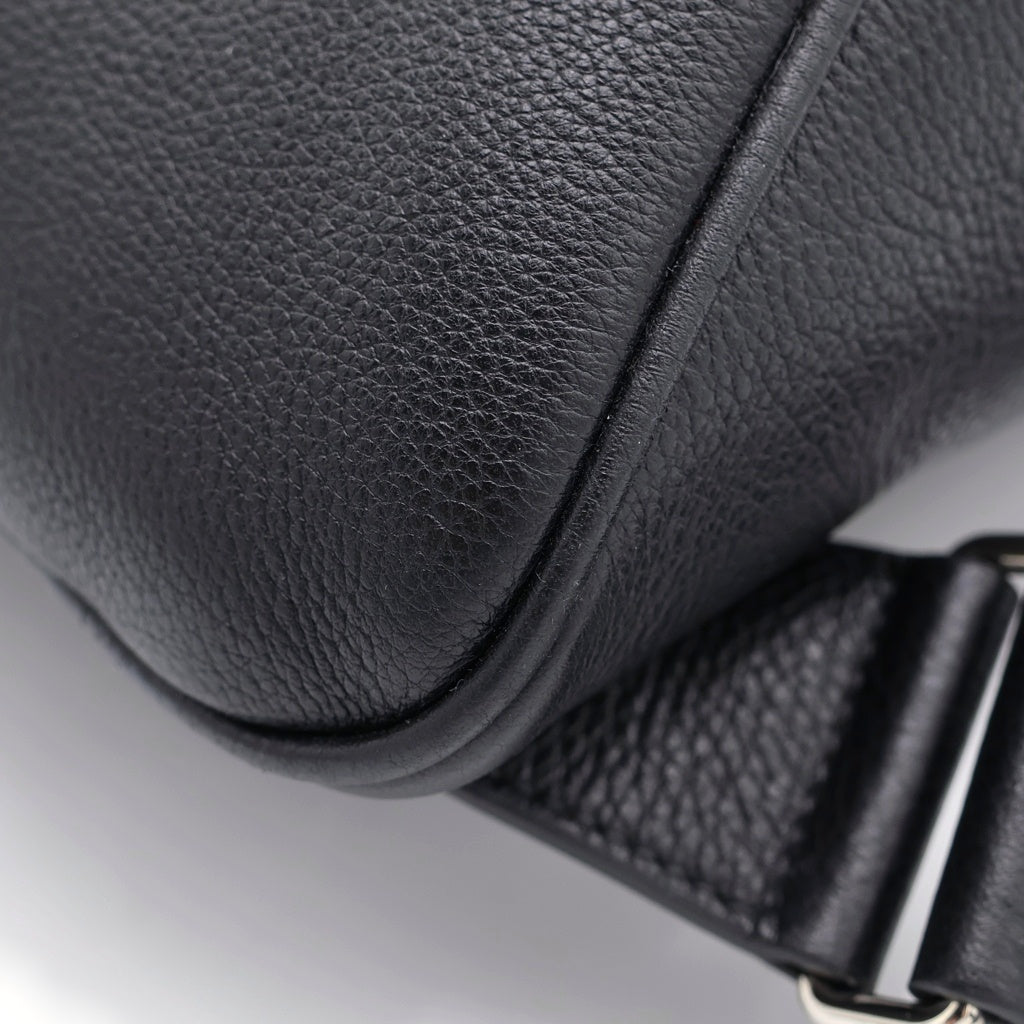PRADA(プラダ) トライアングルロゴプレート バックパック リュック ヴィッテロダイノ レザー ブラック 2VZ099 レディース