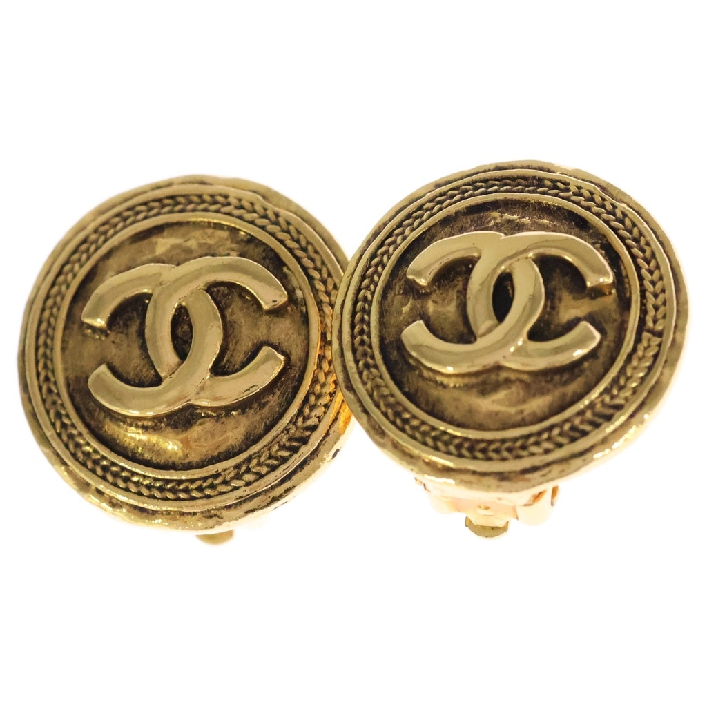 CHANEL(シャネル) ココマーク ラウンド イヤリング ゴールド レディース