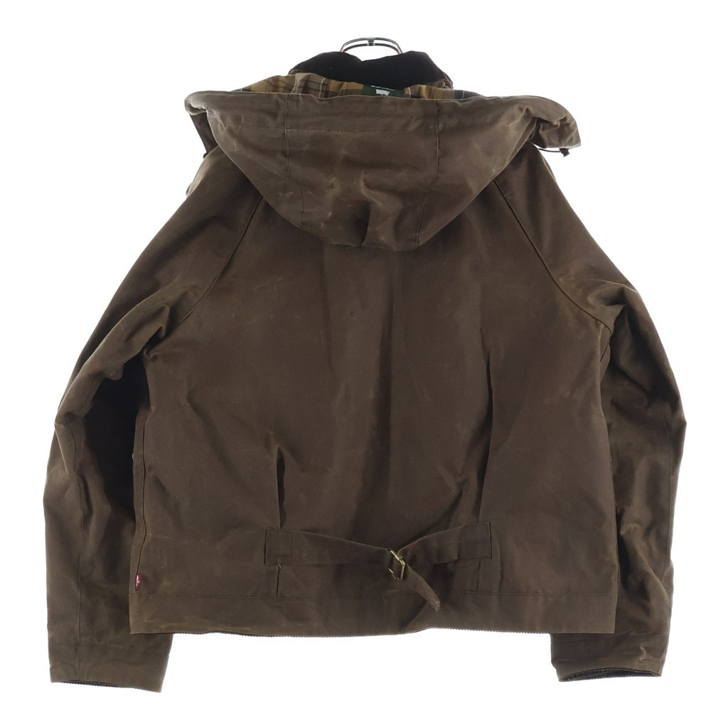 Barbour(バブアー) ×Levi's リーバイス Spey Wax Jacket スペイ ワックス フーデッド ジャケット ブラウン