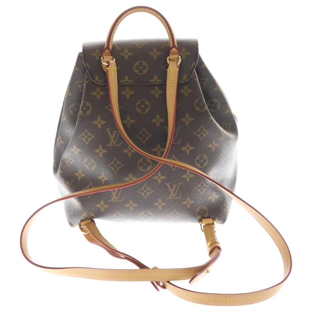LOUIS VUITTON(ルイヴィトン) モノグラム モンスリNM PM PVC レザー バックパック リュックサック ICタイプ ブラウン M45501 レディース