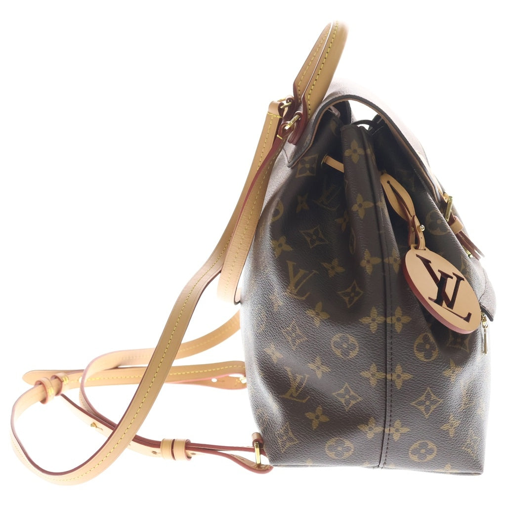 LOUIS VUITTON(ルイヴィトン) モノグラム モンスリNM PM PVC レザー バックパック リュックサック ICタイプ ブラウン M45501 レディース