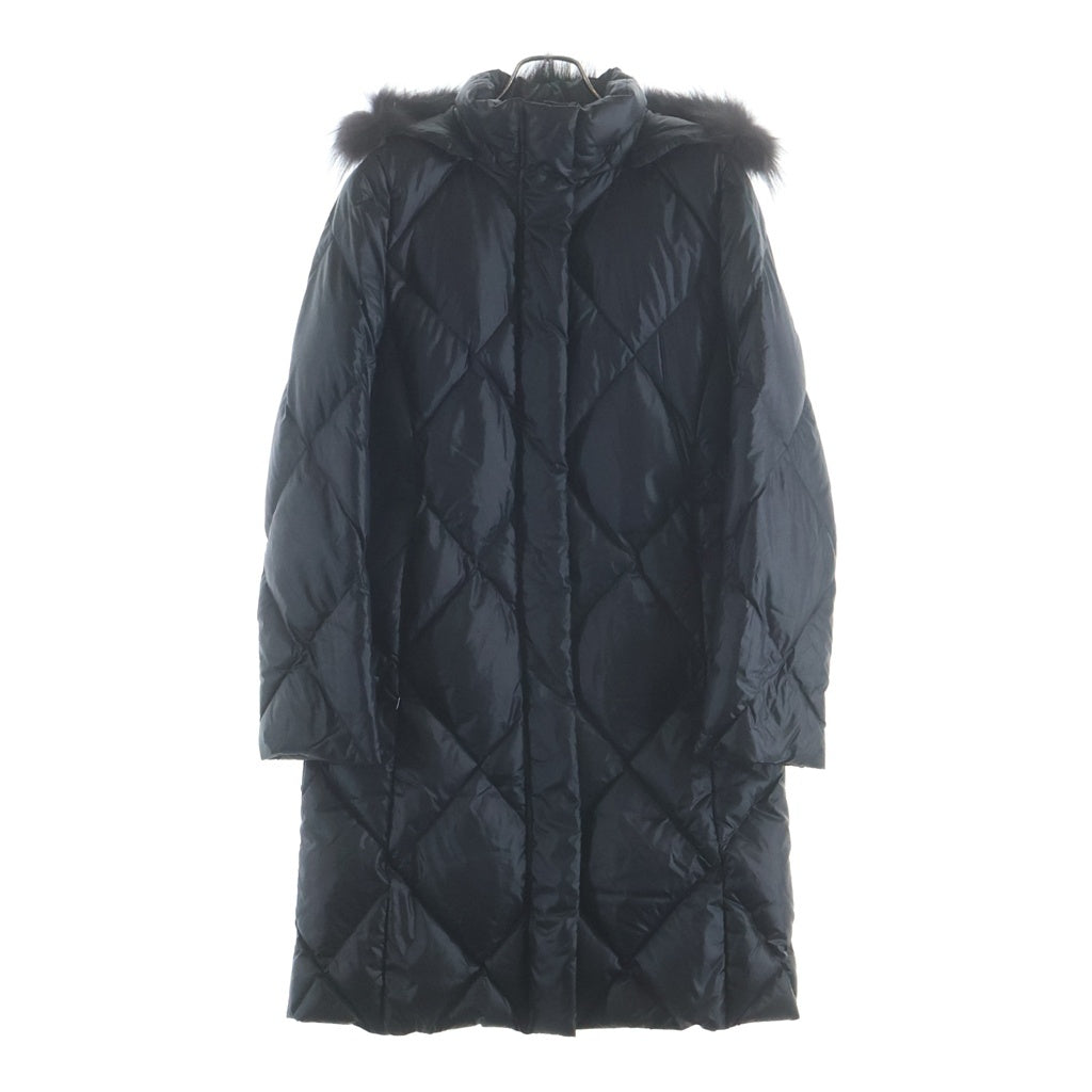 BURBERRY(バーバリー) ファーダウンジャケット ブラック #M レディース
