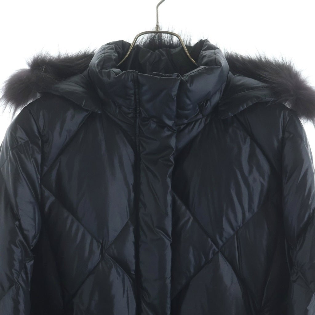 BURBERRY(バーバリー) ファーダウンジャケット ブラック #M レディース