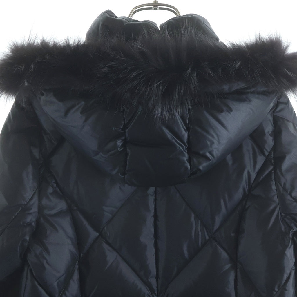 BURBERRY(バーバリー) ファーダウンジャケット ブラック #M レディース