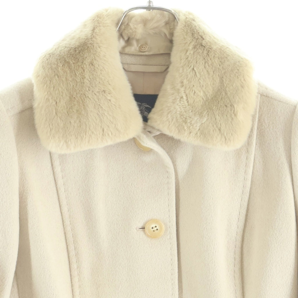 BURBERRY(バーバリー) アンゴラコート ベージュ #40 レディース