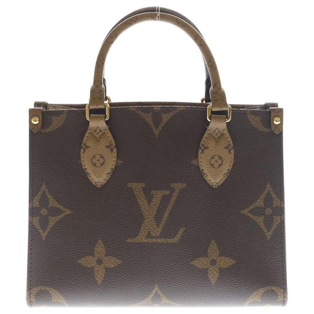 LOUIS VUITTON(ルイヴィトン) オンザゴーPM 2wayバック モノグラム リバース PVC レザー ブラウン M46373 レディース
