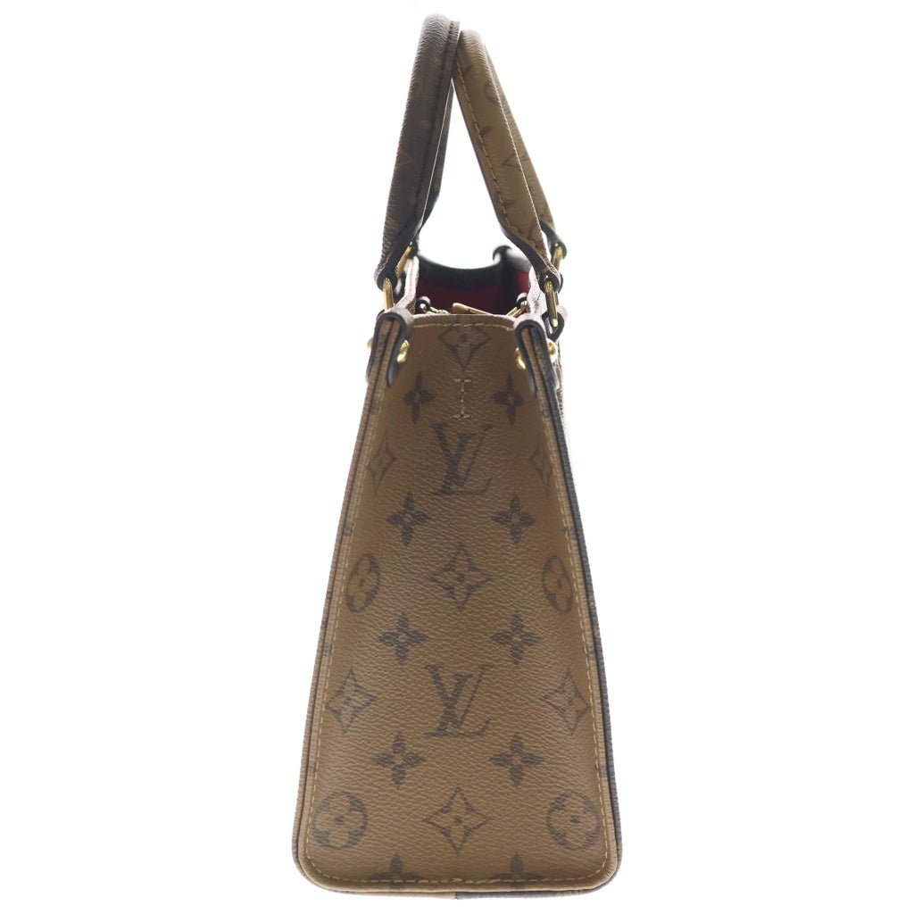 LOUIS VUITTON(ルイヴィトン) オンザゴーPM 2wayバック モノグラム リバース PVC レザー ブラウン M46373 レディース
