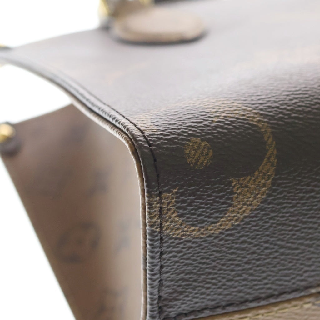 LOUIS VUITTON(ルイヴィトン) オンザゴーPM 2wayバック モノグラム リバース PVC レザー ブラウン M46373 レディース