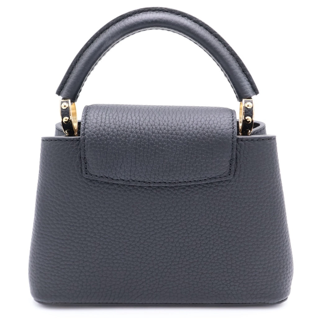 LOUIS VUITTON(ルイヴィトン) カプシーヌミニ ハンドバック 2wayショルダー シェル ゴールド金具 レザー ブラック M25903 レディース
