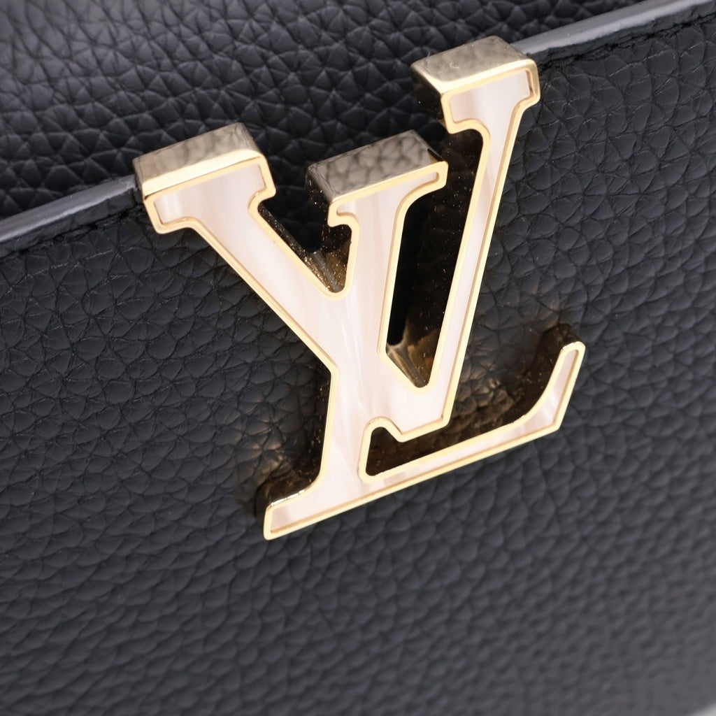 LOUIS VUITTON(ルイヴィトン) カプシーヌミニ ハンドバック 2wayショルダー シェル ゴールド金具 レザー ブラック M25903 レディース