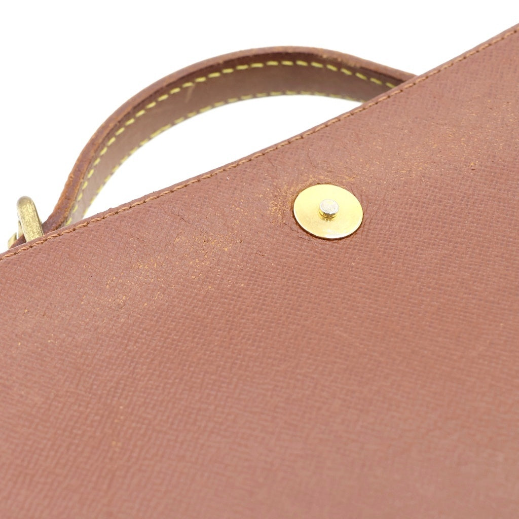 LOUIS VUITTON(ルイヴィトン) モノグラム ミュゼットタンゴ ショルダーバッグ ブラウン レザー×PVC M51257 ゴールド金具 レディース