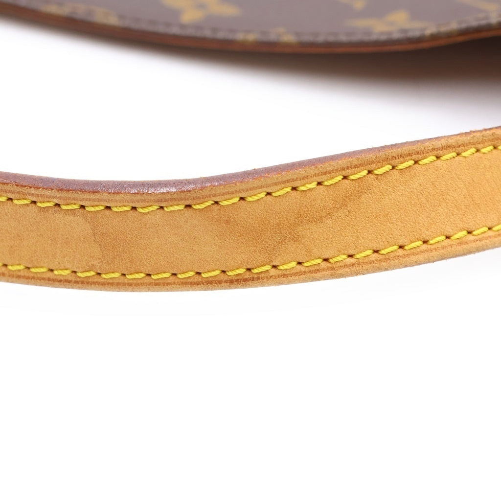 LOUIS VUITTON(ルイヴィトン) モノグラム ミュゼットタンゴ ショルダーバッグ ブラウン レザー×PVC M51257 ゴールド金具 レディース
