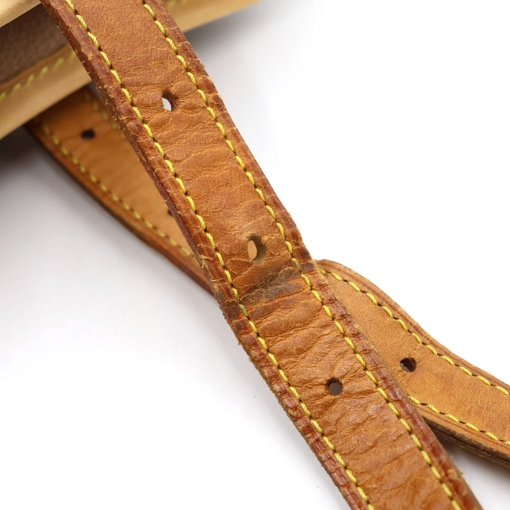 LOUIS VUITTON(ルイヴィトン) モノグラム バゲットPM ハンドバッグ トートバッグ ブラウン レザー×PVC M42238 ゴールド金具 レディース
