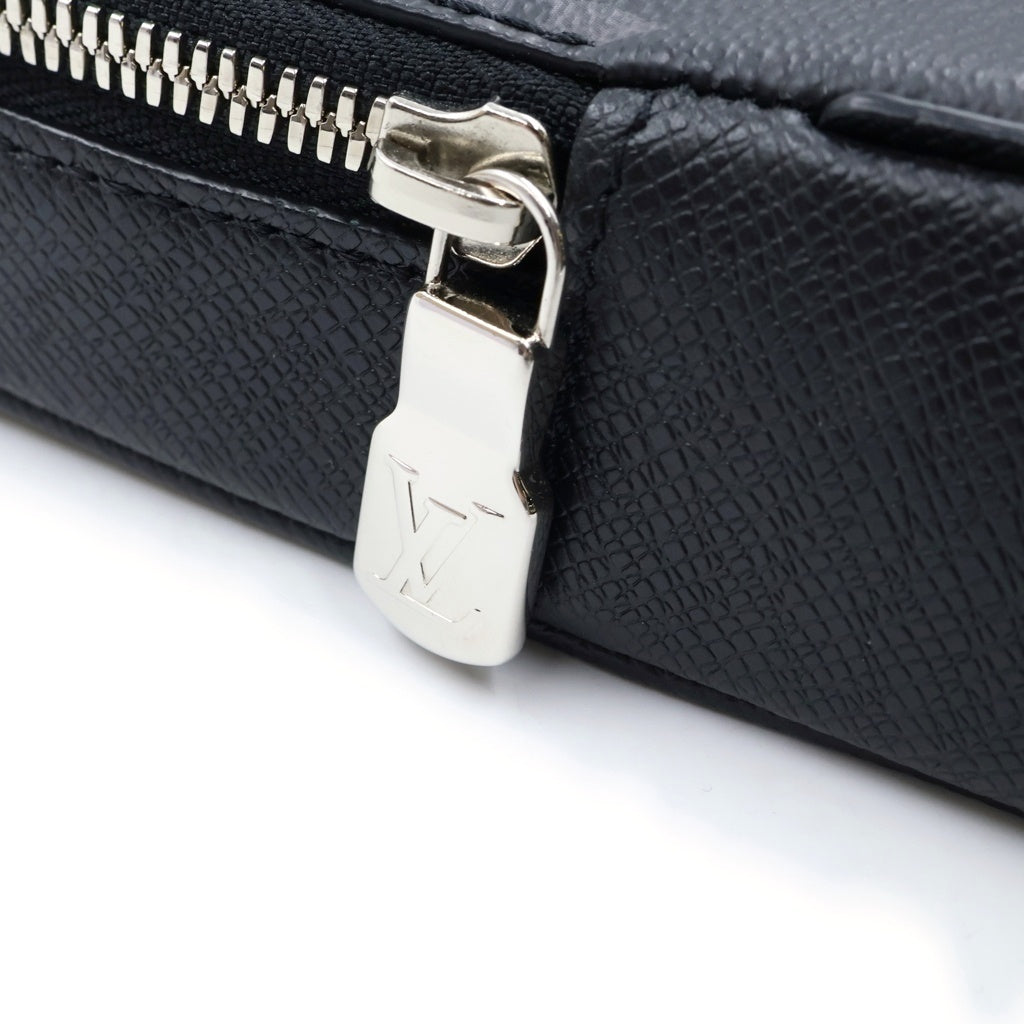 LOUIS VUITTON(ルイヴィトン) モノグラムエクリプス タイガ アウトドア スリングバッグ ボディバッグ ウエストバッグ ショルダーバッグ ブラック PVCレザー M30741 シルバー金具 レディース