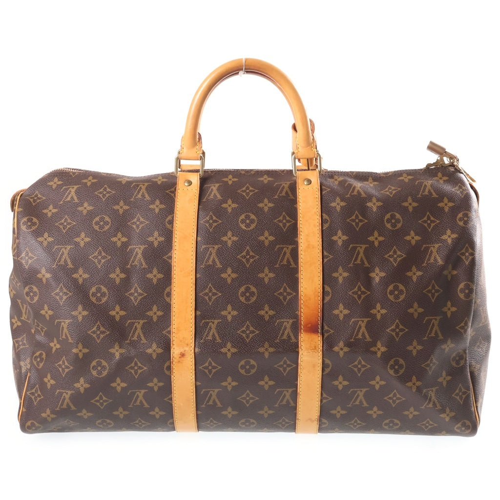 LOUIS VUITTON(ルイヴィトン) モノグラム キーポル50 PVC レザー ハンドバッグ ボストンバッグ ブラウン M41426