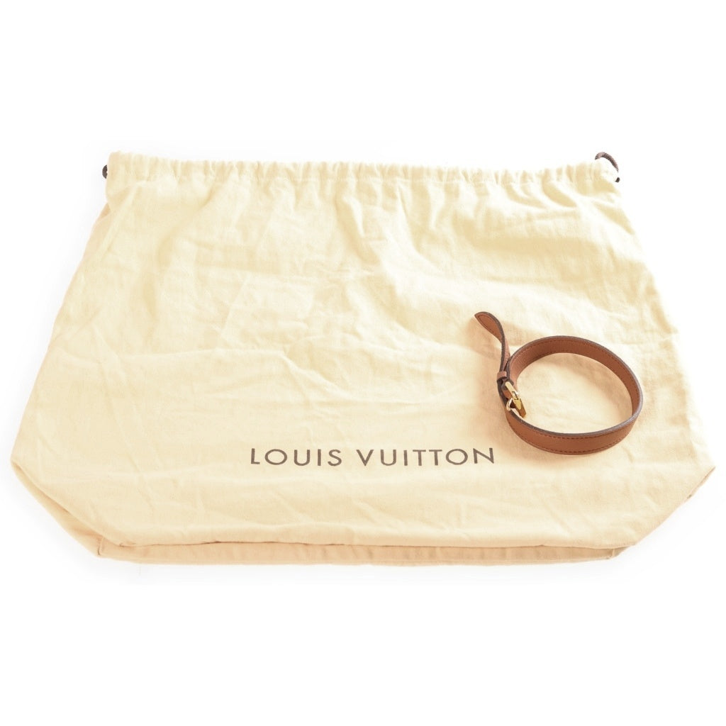 LOUIS VUITTON(ルイヴィトン) モノグラム マヒナXS パンチング レザー ワンショルダーバッグ ゴールド金具 ブラウン M97049 レディース