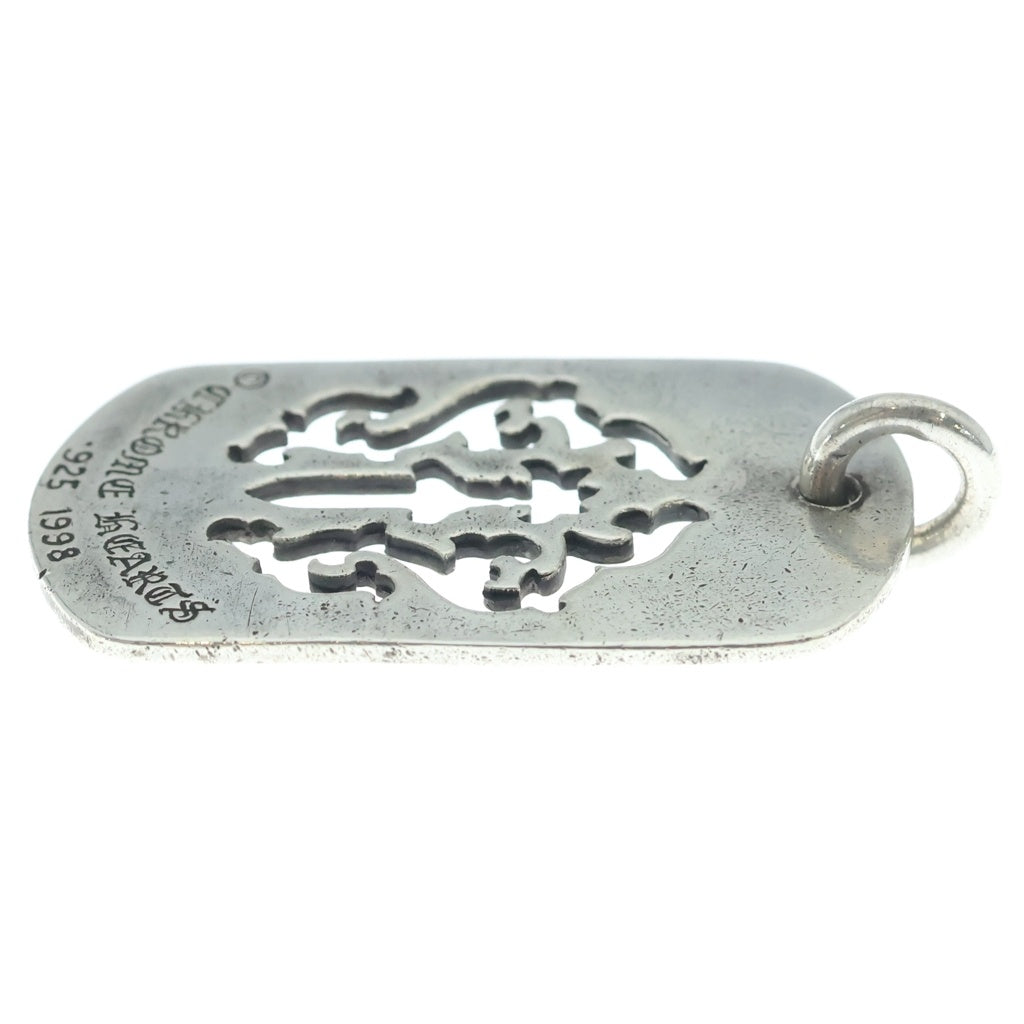 CHROME HEARTS(クロムハーツ) D TAG LRG DAGGER ヴァインダガーカットアウトドッグタグ ラージ ペンダントトップ シルバー BCA240