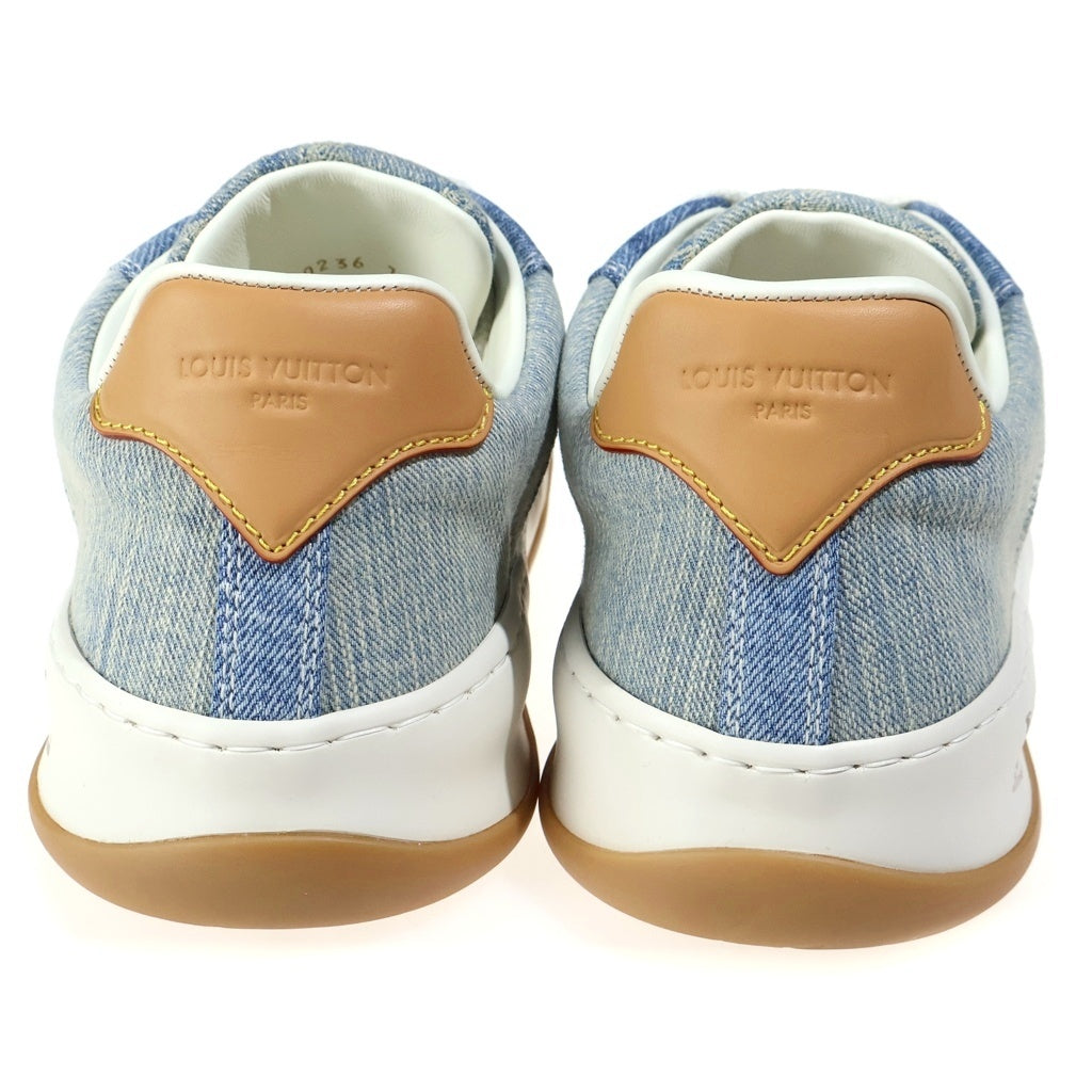 LOUIS VUITTON(ルイヴィトン) LVティルテッド スニーカー モノグラム デニム ローカットスニーカー #7 1/2 ブルー/ホワイト/ブラウン