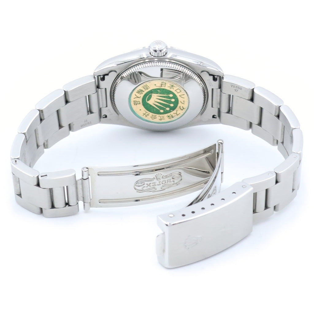 ROLEX(ロレックス) オイスターパーペチュアル 黒文字盤 ステンレス 自動巻き SS/AT 77080 F番 腕時計