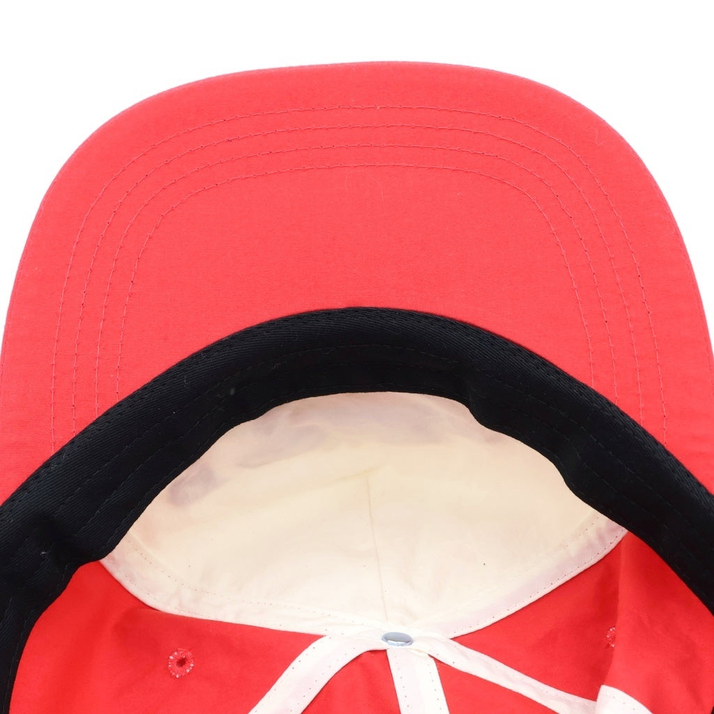 peaceminusone(ピースマイナスワン) ×Verdy 5 Panel Ball Cap Red ベースボールキャップ ホワイト×レッド