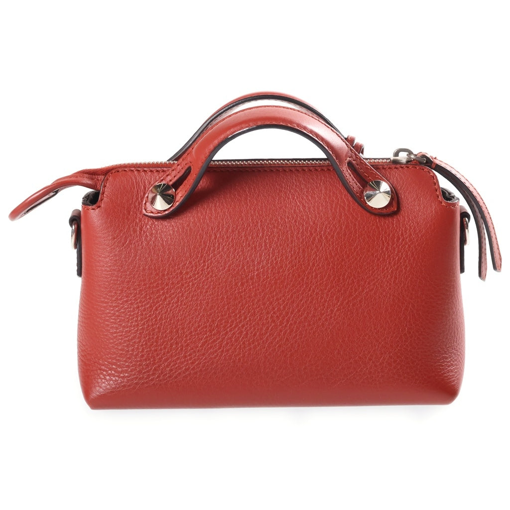 FENDI(フェンディ) バイザウェイ ミニ レザー シルバー金具 2WAY ハンドバッグ ショルダーバッグ レッド レディース