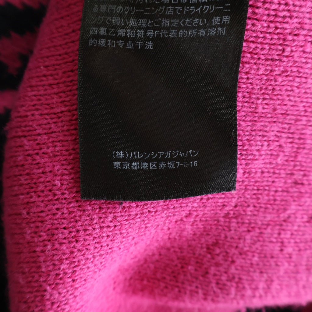BALENCIAGA(バレンシアガ) ニット ロゴ ブラック/ピンク レディース