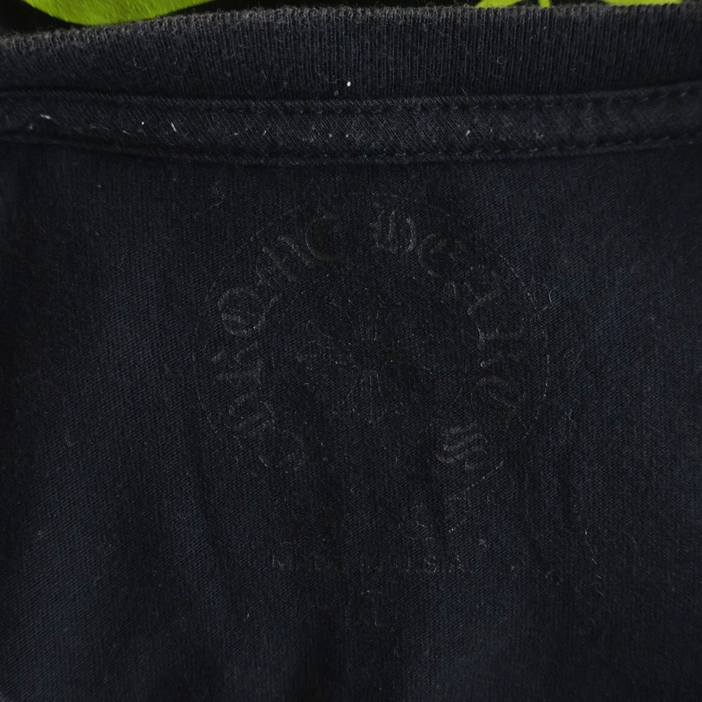 CHROME HEARTS(クロムハーツ) Made In Hollywood Vertical Logo Tee メイドインハリウッド ヴァーティカルロゴ 半袖Tシャツカットソー ブラック/イエロー