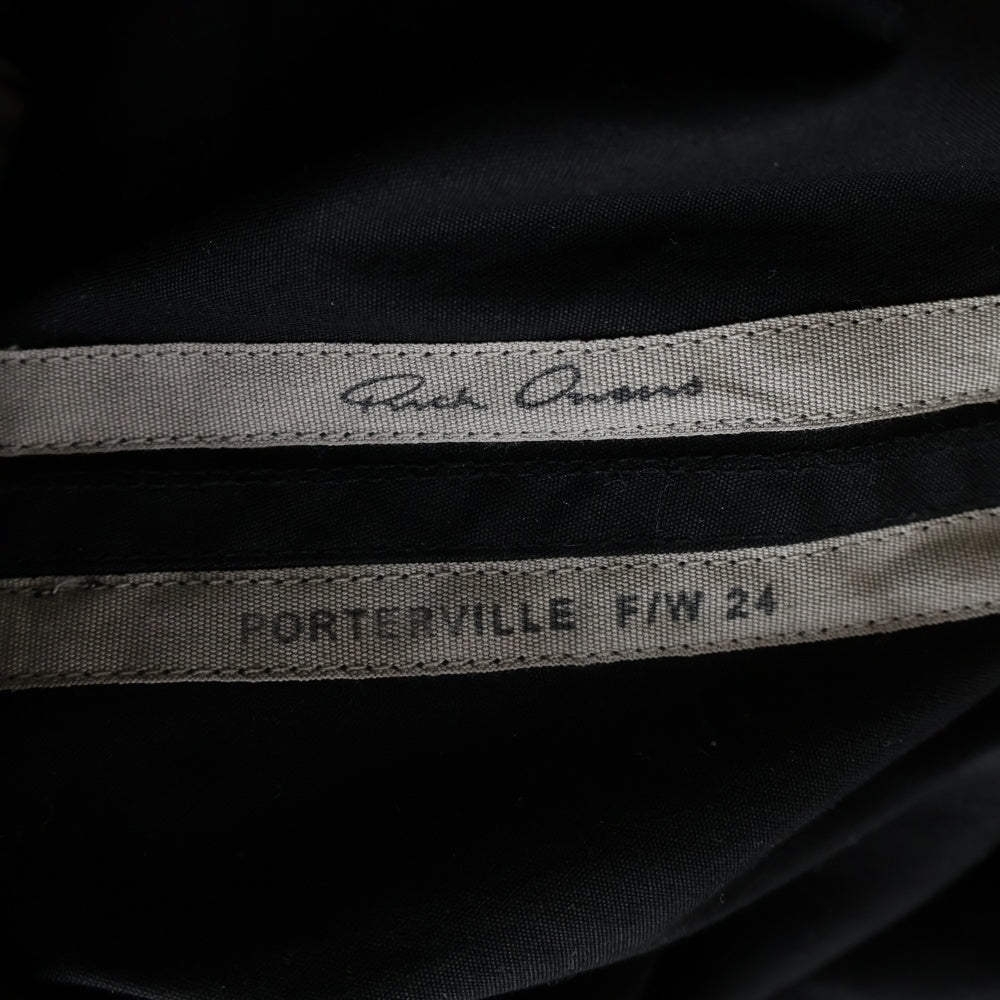 Rick Owens(リックオウエンス) 24AW WIDE BELA PANTS センタージップ ワイドベラパンツ ブラック RU02D6366-TE