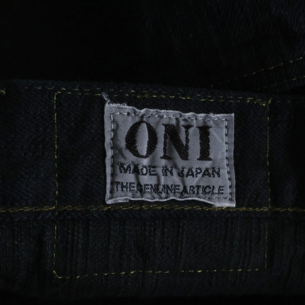 ONI DENIM(オニデニム) 17ozバンピーデニムジーンズ ブラック 277BUMPY-BLK