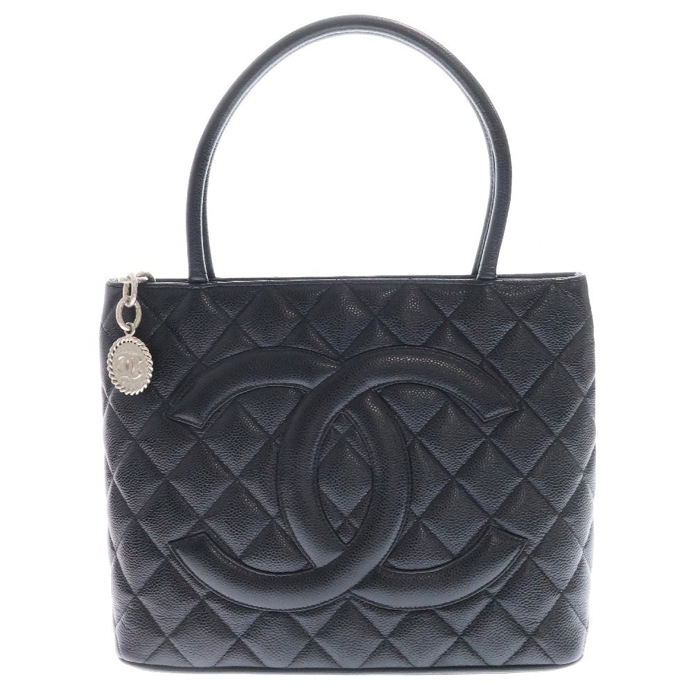 CHANEL(シャネル) 復刻トート マトラッセ キャビアスキン トートバッグ ブラック レディース