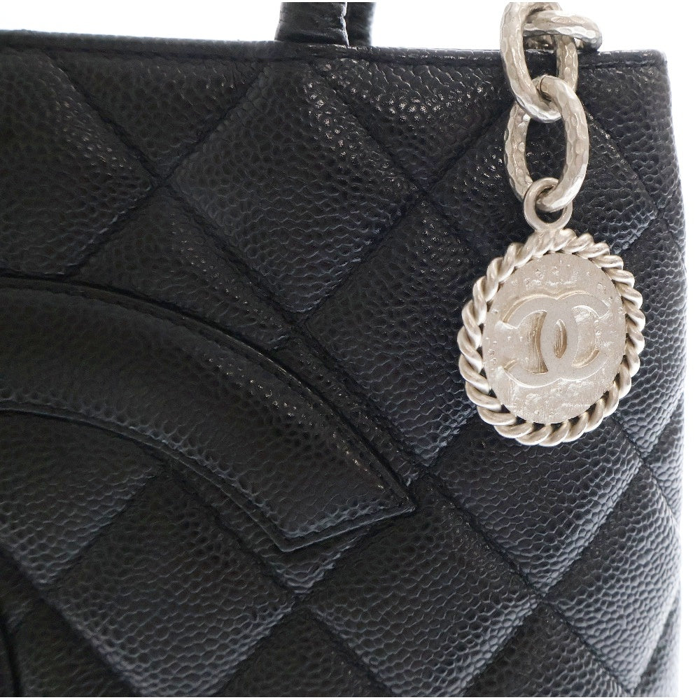 CHANEL(シャネル) 復刻トート マトラッセ キャビアスキン トートバッグ ブラック レディース
