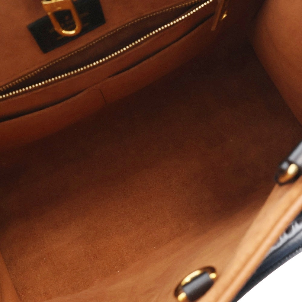LOUIS VUITTON(ルイヴィトン) モノグラムアンプラント オンザゴーMM ワイルドアットハート 2WAY レザー トートバッグ ハンドバッグ ブラウン レディース M58521