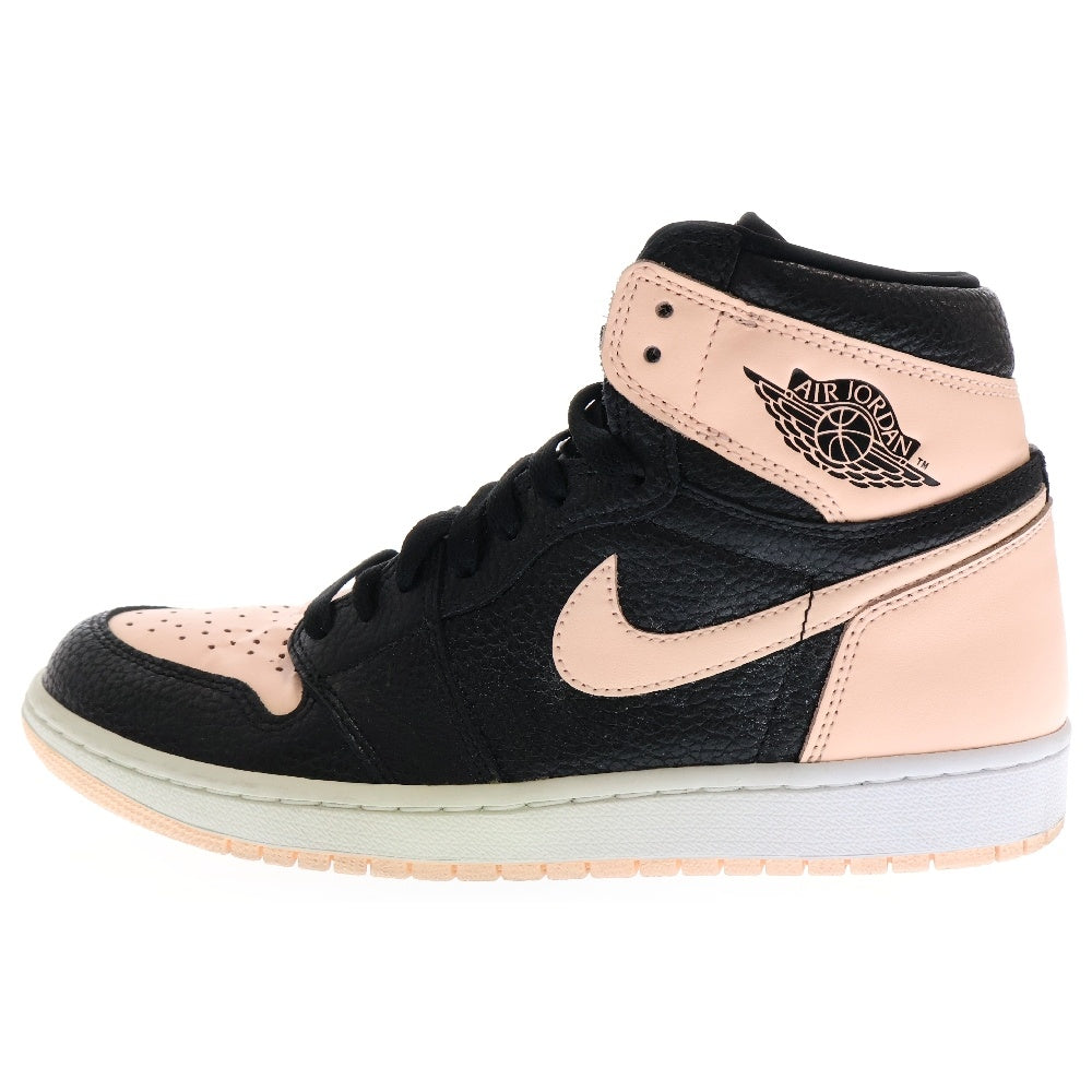 NIKE(ナイキ) AIR JORDAN 1 RETRO HIGH CRIMSON TINT エアジョーダン1 レトロ ハイカットスニーカー クリムゾンティント ブラック/ピンク US9/27cm 555088-081