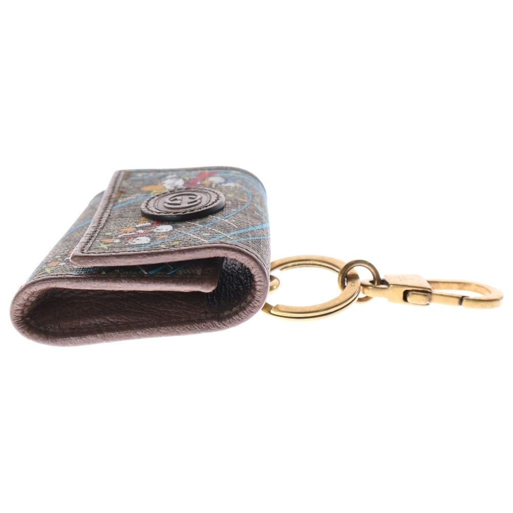 GUCCI(グッチ) GGスプリーム ディズニー ドナルドダッグ AirPodsケース ブラウン PVC×レザー