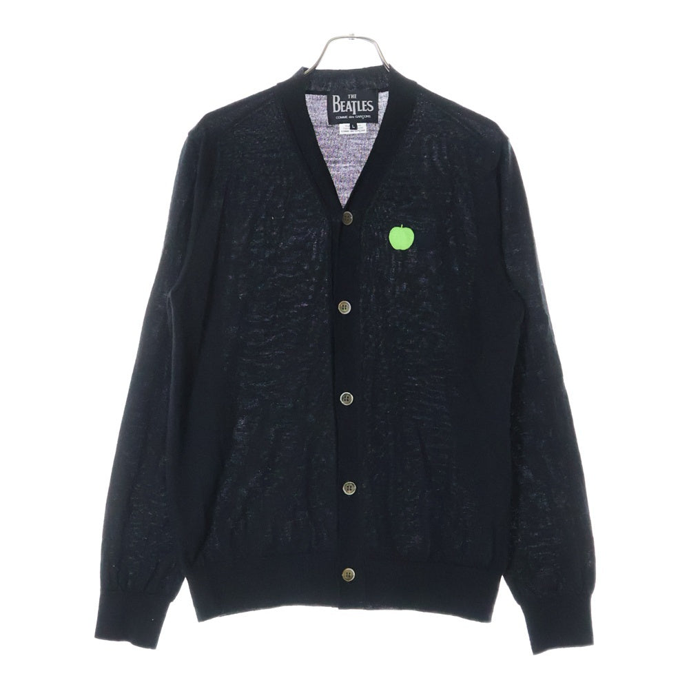 COMME des GARCONS(コムデギャルソン) ×THE BEATLES CARDIGAN ザ ビートルズ カーディガン アップル ワッペン メンズ