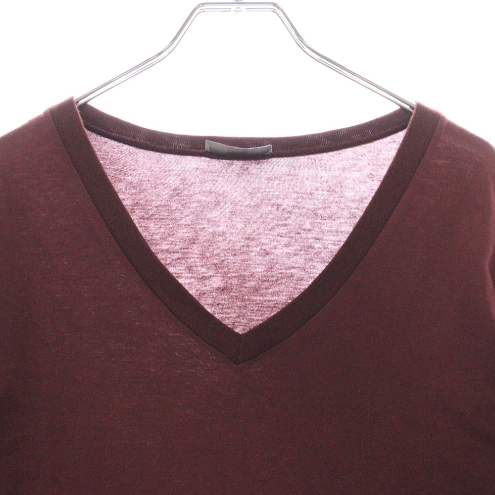 DIOR(ディオール) BEE 半袖VネックTシャツ ボルドー 263J631B0326
