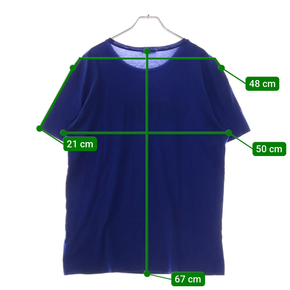 DIOR(ディオール) 17SS NEWAVE フロントロゴ クルーネック半袖Tシャツ ブルー 733J603I8612